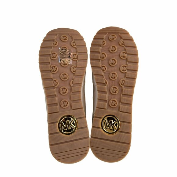 ✨Michael Kors Maddy Trainer Sneaker Vanilla Brown Gold Sz 7.5 Women Shoes Casual - Picture 7 of 10